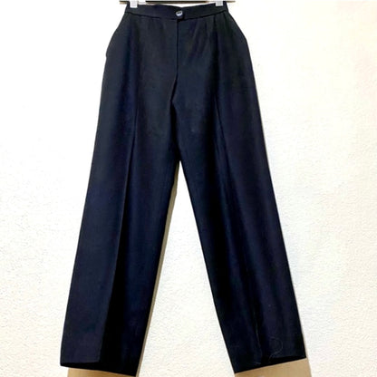 Vintage CHANEL High-Rise Wool Cashmere Pants (0/2)