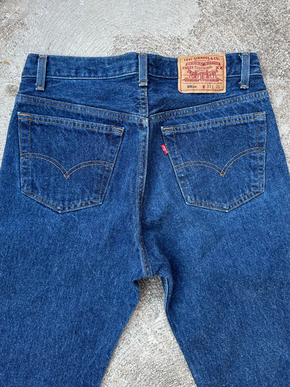 90’s Levi’s 501xx STF Indigo Raw Denim Jeans USA (Men’s 30x29 / Women’s 28)