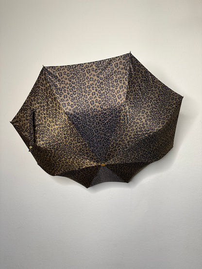 70’s Fendi Leopard Print Packable Umbrella