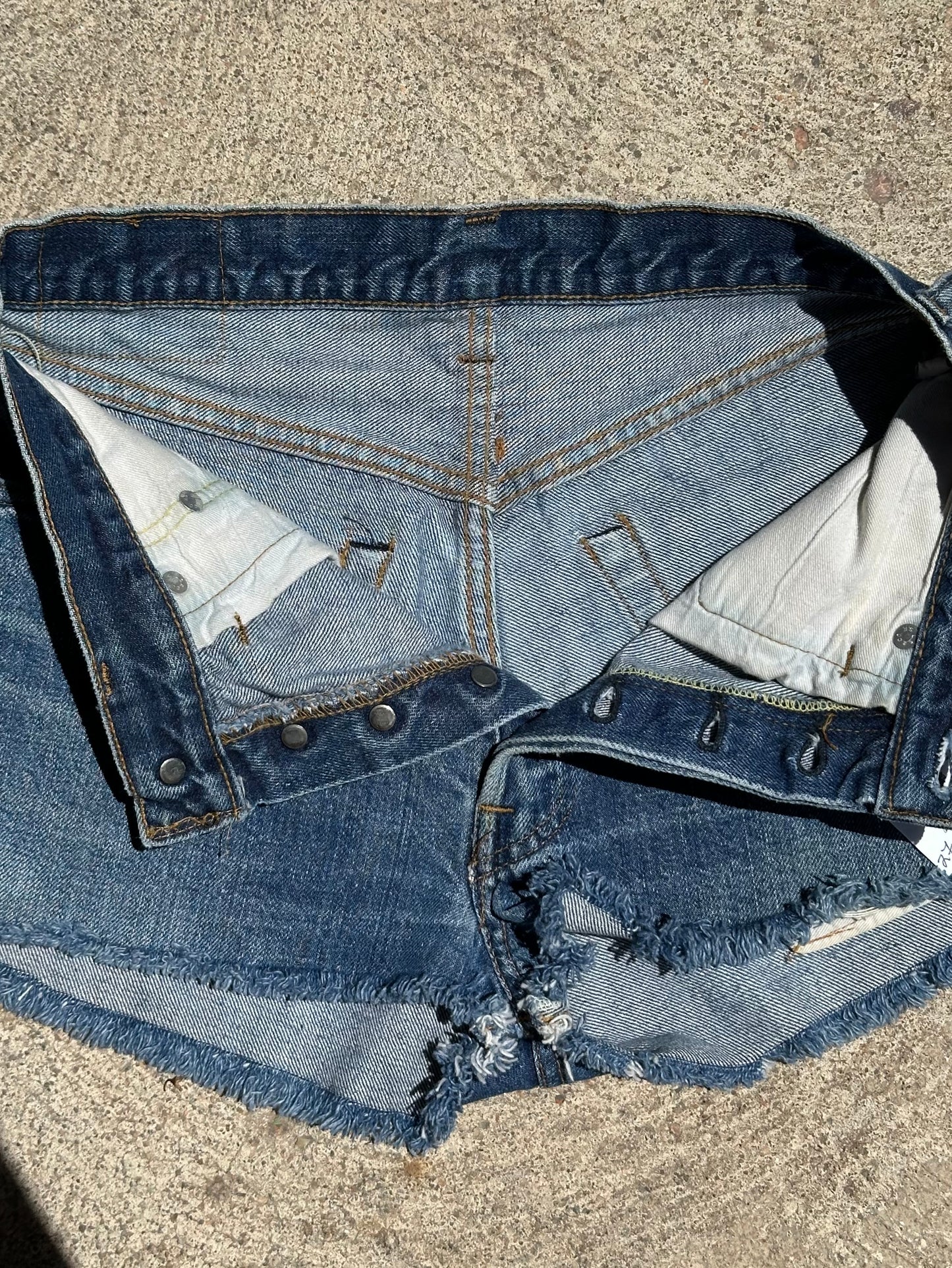 70’s Levi’s Redline Selvedge 501 STF Denim Cutoff Shorts (27” / Modern 26)