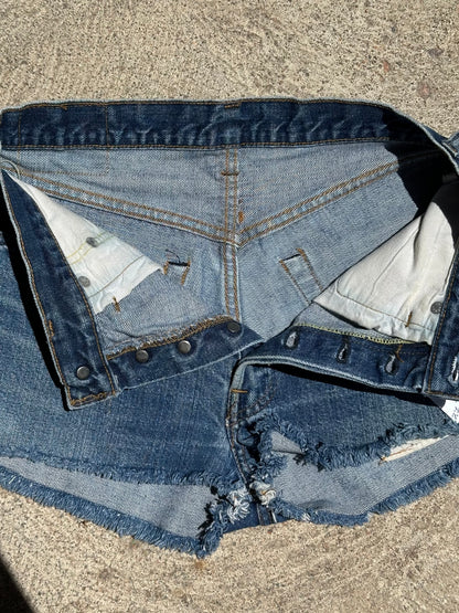 70’s Levi’s Redline Selvedge 501 STF Denim Cutoff Shorts (27” / Modern 26)