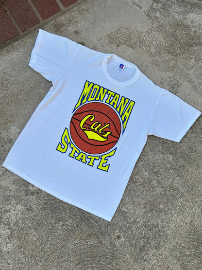 80’s Russell Montana State Cats Single Stitch Tee (Unisex S/M)