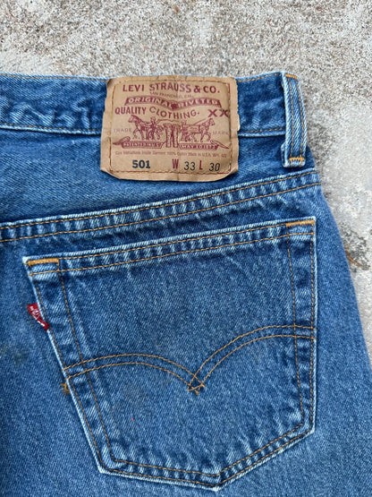 90’s Levi’s 501 Denim Jeans USA (Men’s 31x29 / Women’s 29)