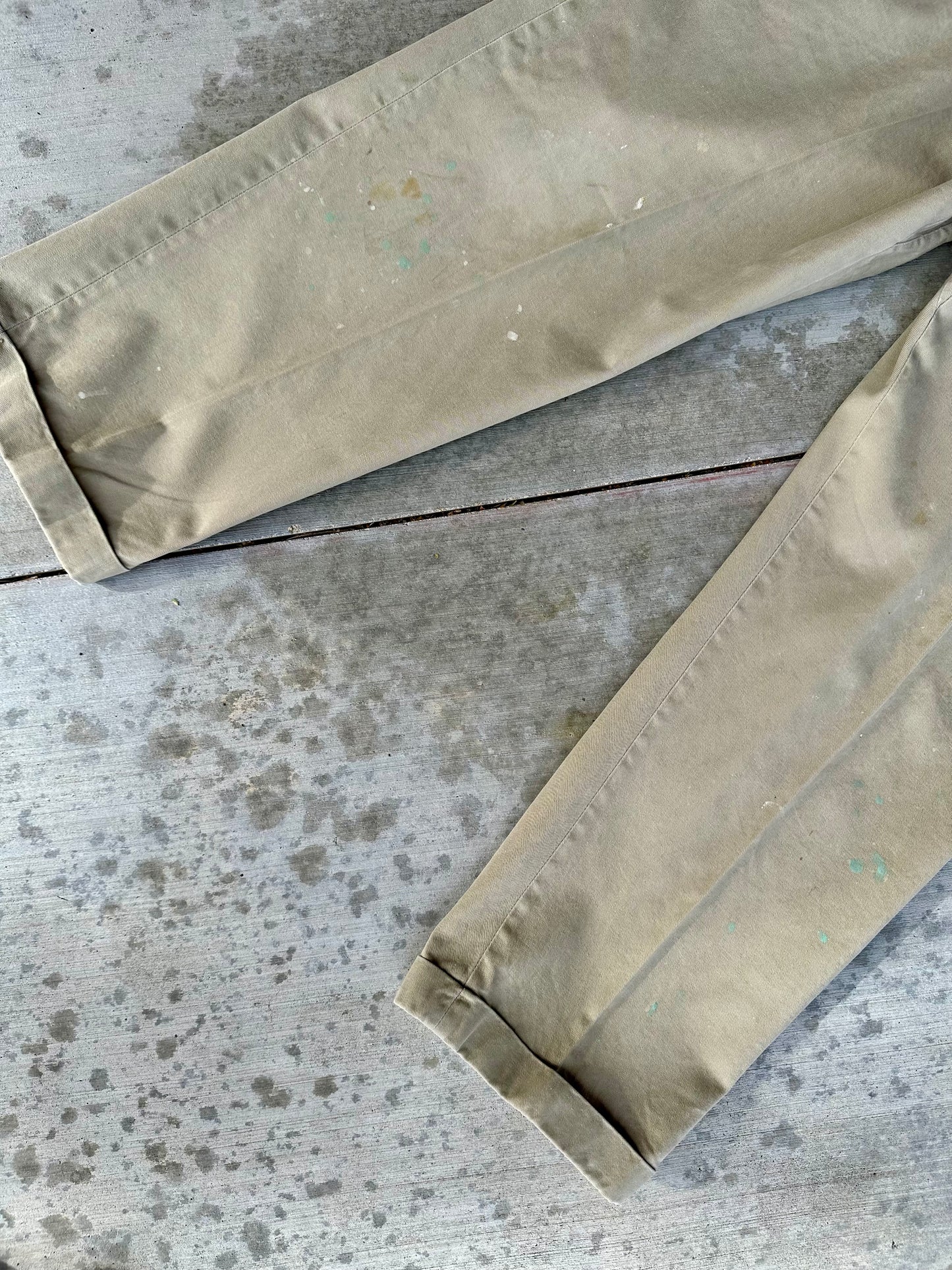 50’s POWR HOUSE Sanforized Vat Dyed Sail Cloth Chinos (Men’s 35x28.5 / Women’s 34)