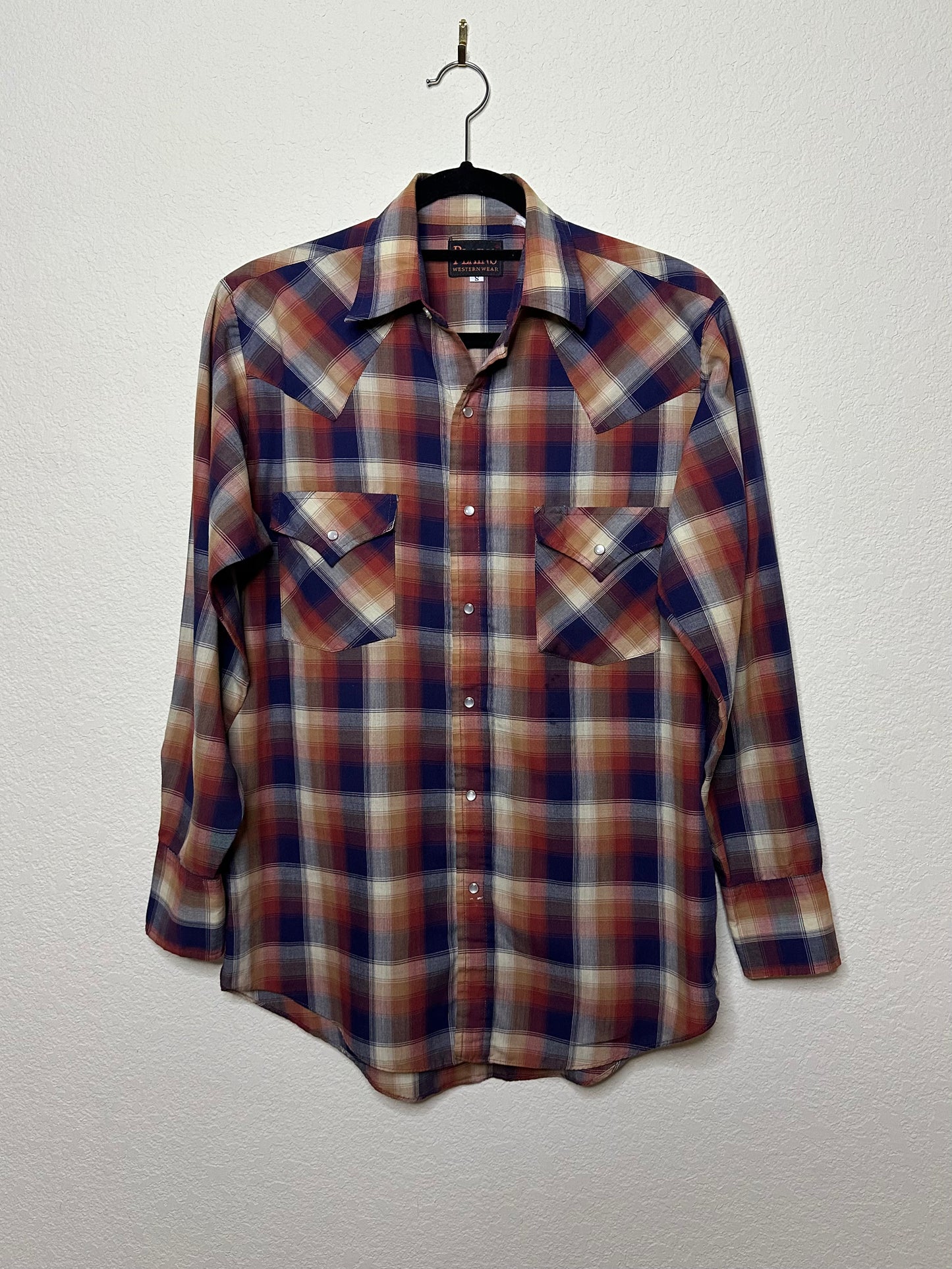 70’s Plains Western Pearl Snap Shirt (Unisex S/M)