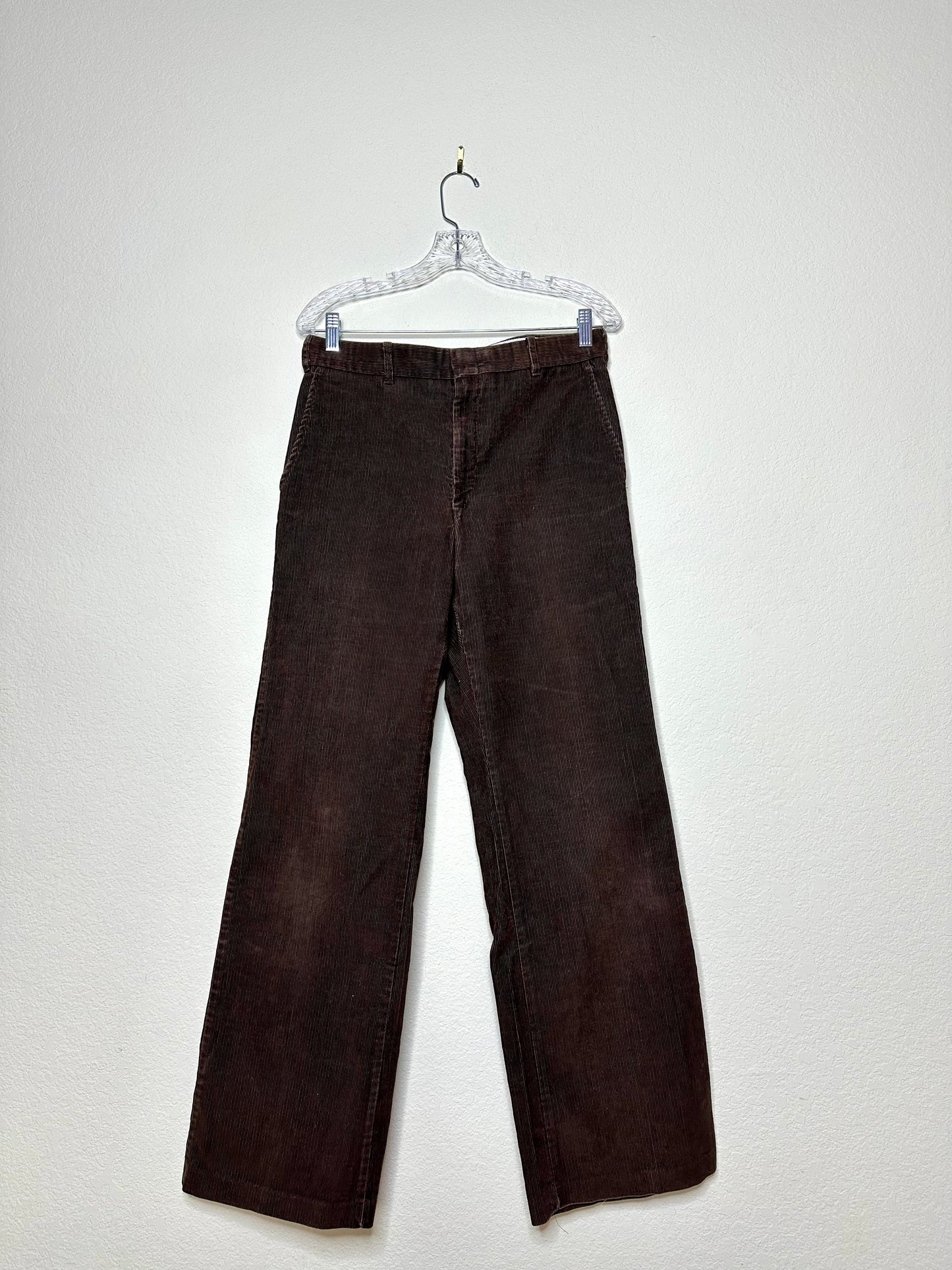 70’s Brown Corduroy Wide Straight Leg Trouser Pants (32x31 / Modern 8)