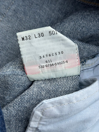 90’s Levi’s 501 Soft Indigo Denim Jeans USA (Men’s 30x30 / Women’s 29)