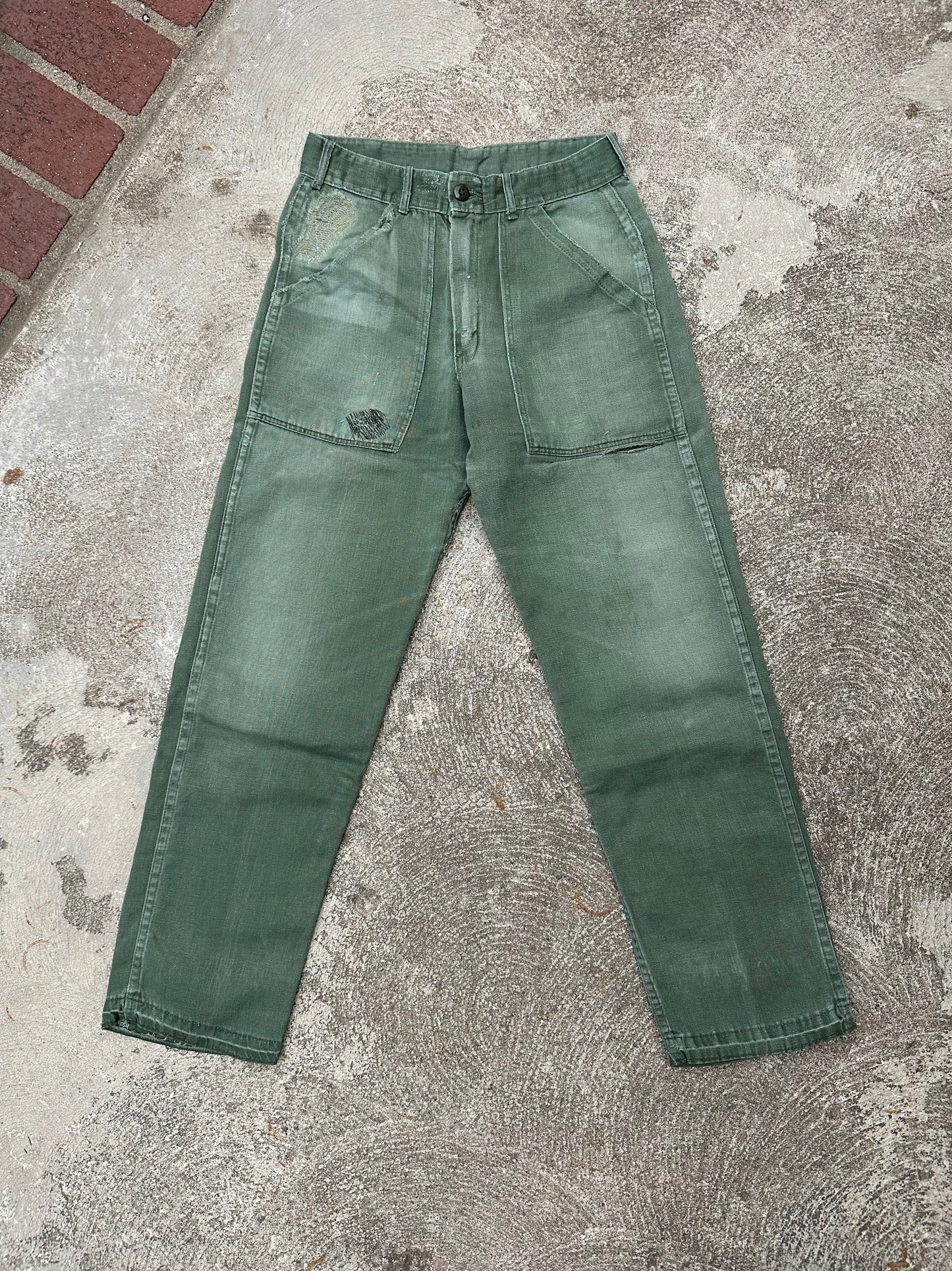 60’s US Military OG-107 Cotton Sateen Field Pants (26-27x28)