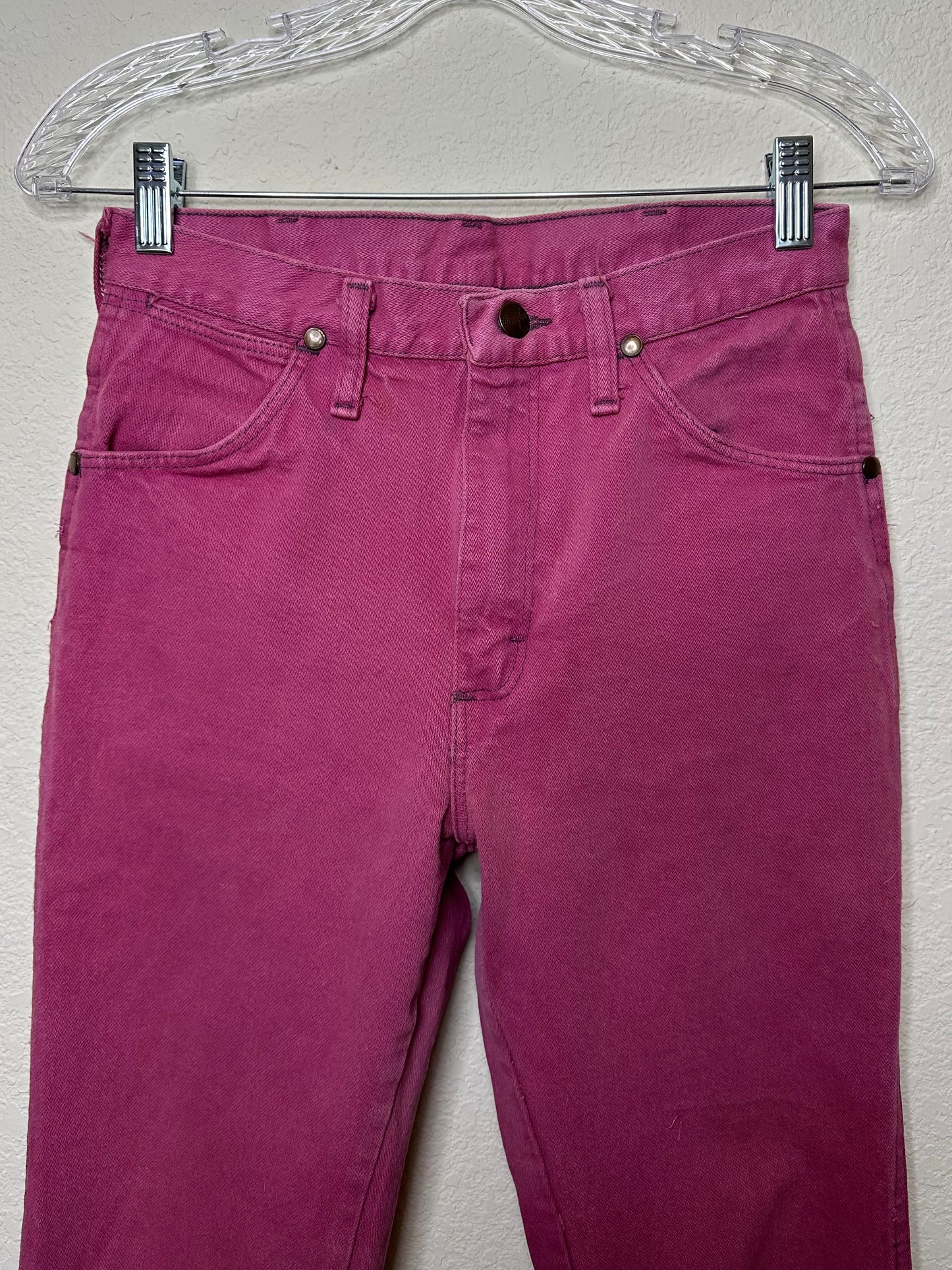 90’s Wrangler Slim Fit Mid-Rise Pink Western USA Jeans (26x32 / Modern 0)