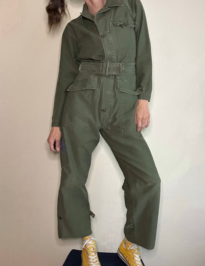 60’s OG-107 Army Field Coveralls / Boilersuit (Unisex S)