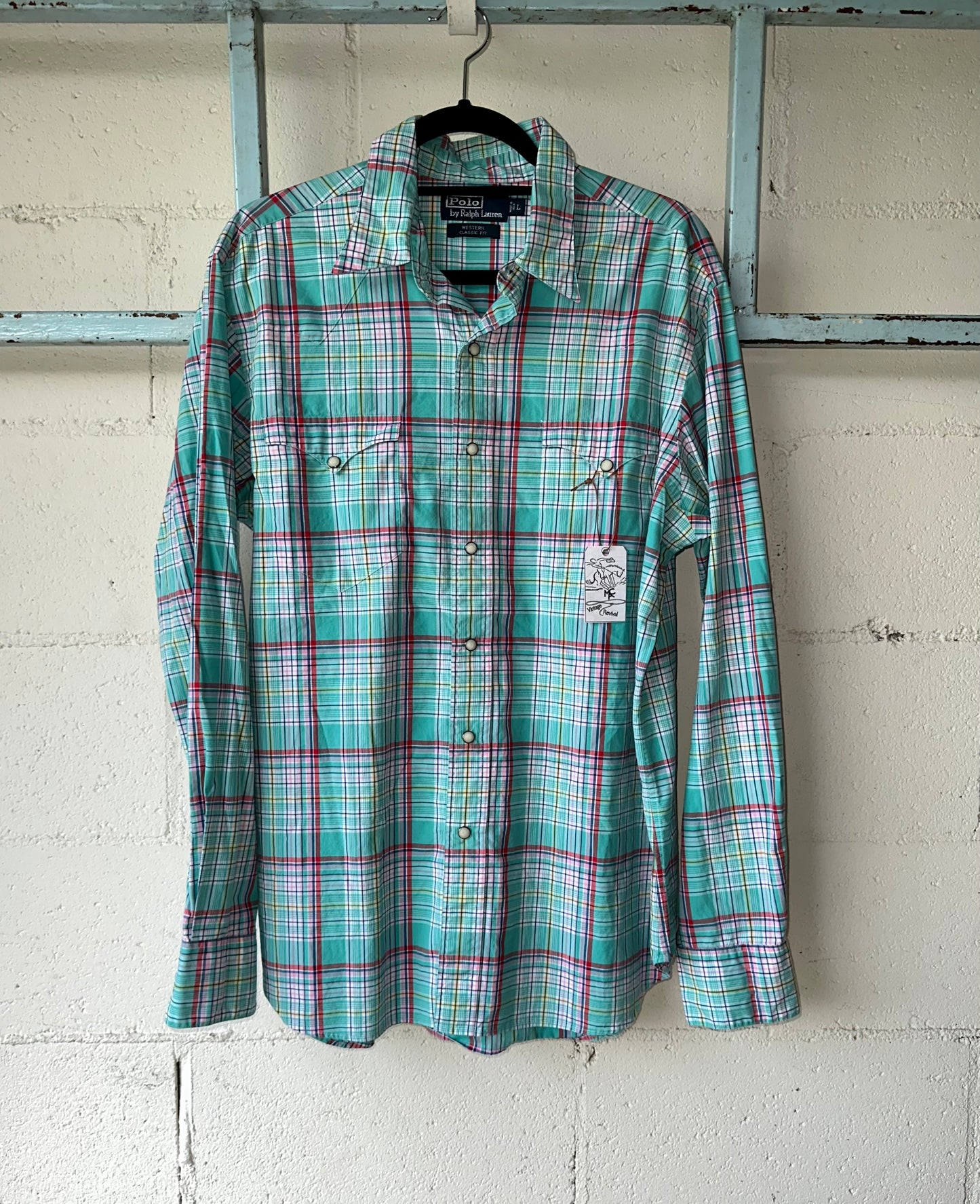 Vintage Polo Ralph Lauren Western Pearl Snap Shirt (Men’s L)