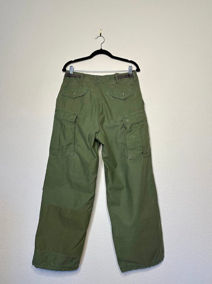 60’s Military M65 Cotton OG Cargo Field Pants (Unisex S)