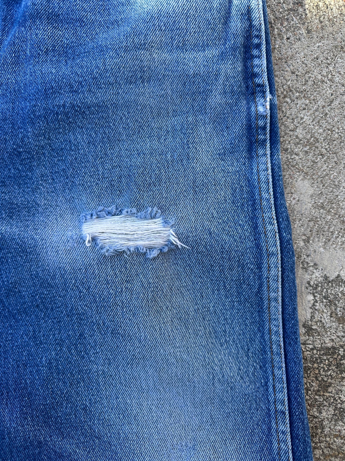 80’s-90’s Rustler Great Fades Distressed Crop Jeans (Men’s 31x27 / Women’s 30)