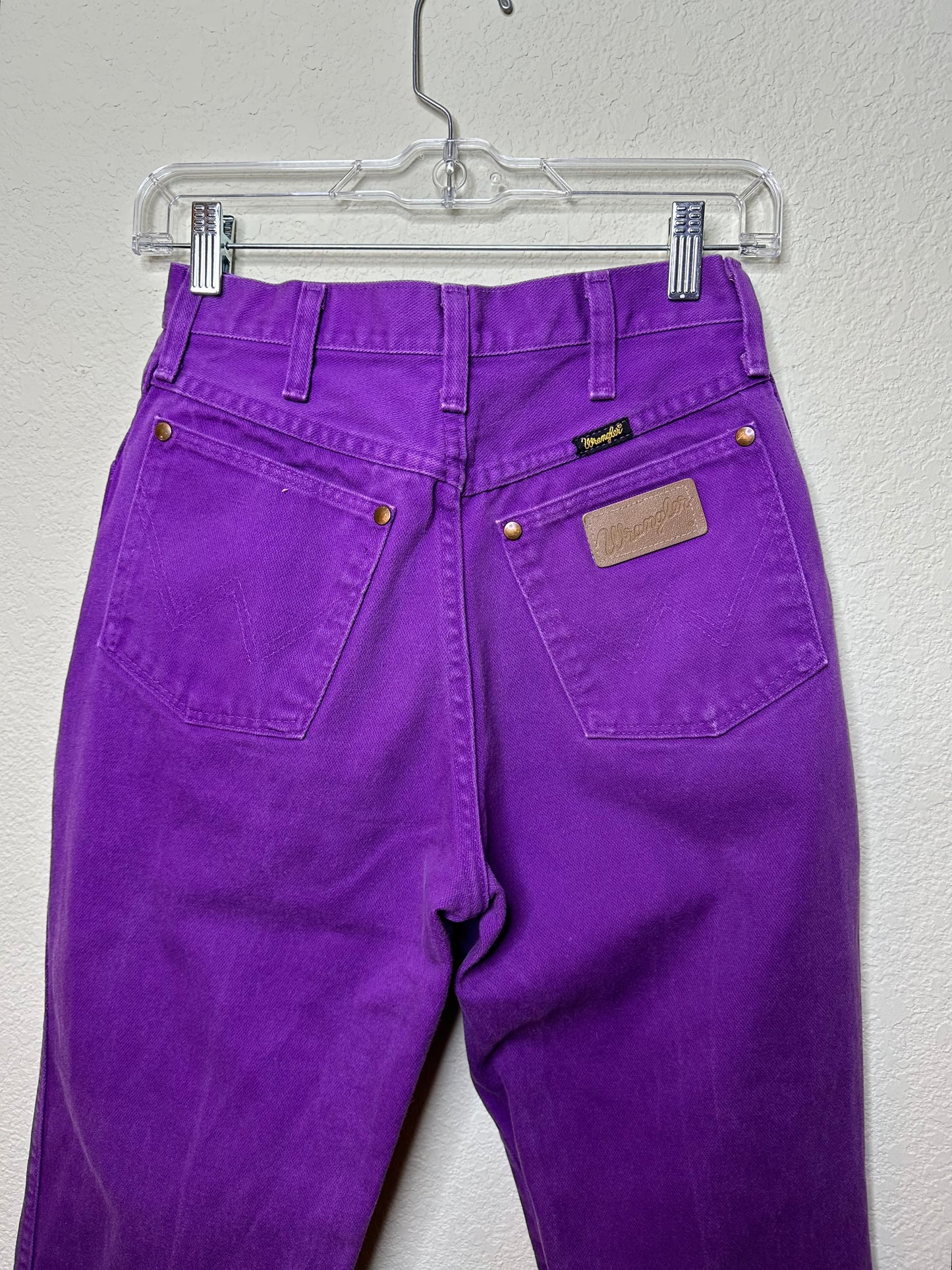 90’s Wrangler Slim Fit High Rise Purple Western USA Jeans (26x31 / Modern 2/4)