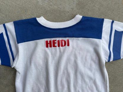 70’s Dodger Sportswear Twirling Corps Single Stitch Baby Tee (Women’s S)