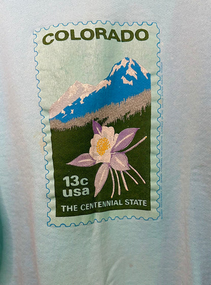 80’s Colorado Stamp Raglan USA Sweatshirt (Unisex L)