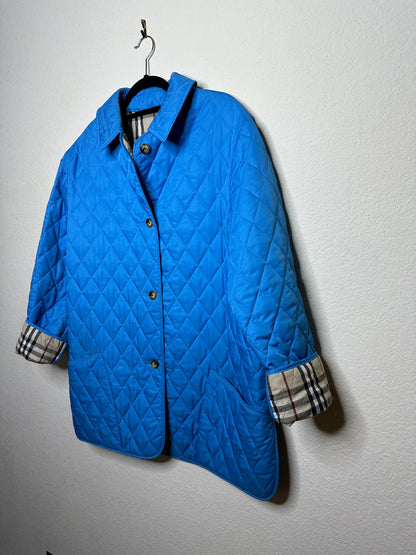 Vintage Burberry Nova Check Quilted Utility Jacket (L/XL)