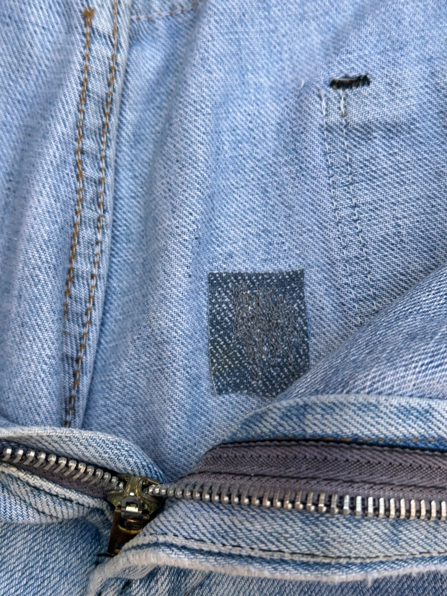 70’s Dickies Bootcut Patched Denim Twisted Seam Talon Jeans (Men’s 31x29/ Women’s 30)