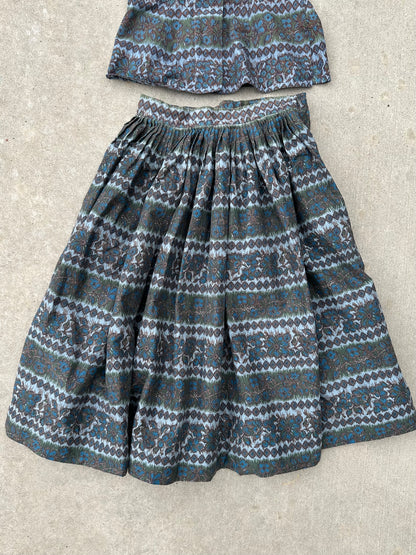 DROPPING SUNDAY: 50’s Handmade Skirt & Top (XS)