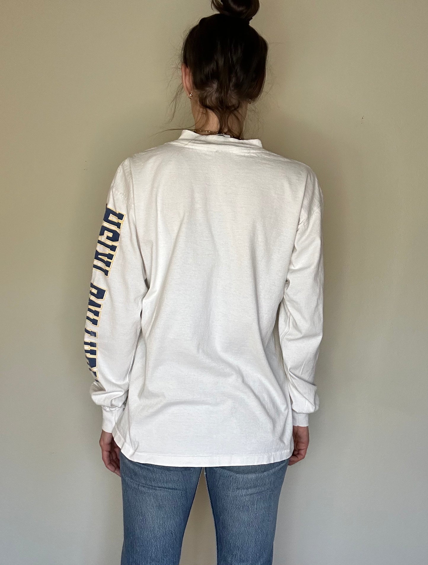 80’s Notre Dame Single Stitch Long Sleeve Tee (Unisex L)