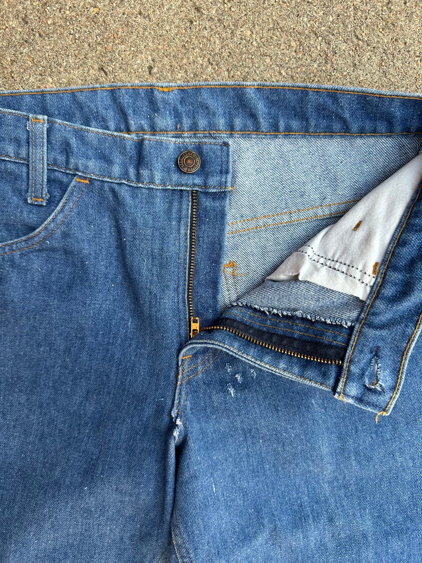 70’s Levi’s 784 Orange Tab Elephant Bell Bottom Denim Jeans USA (Women’s 26)