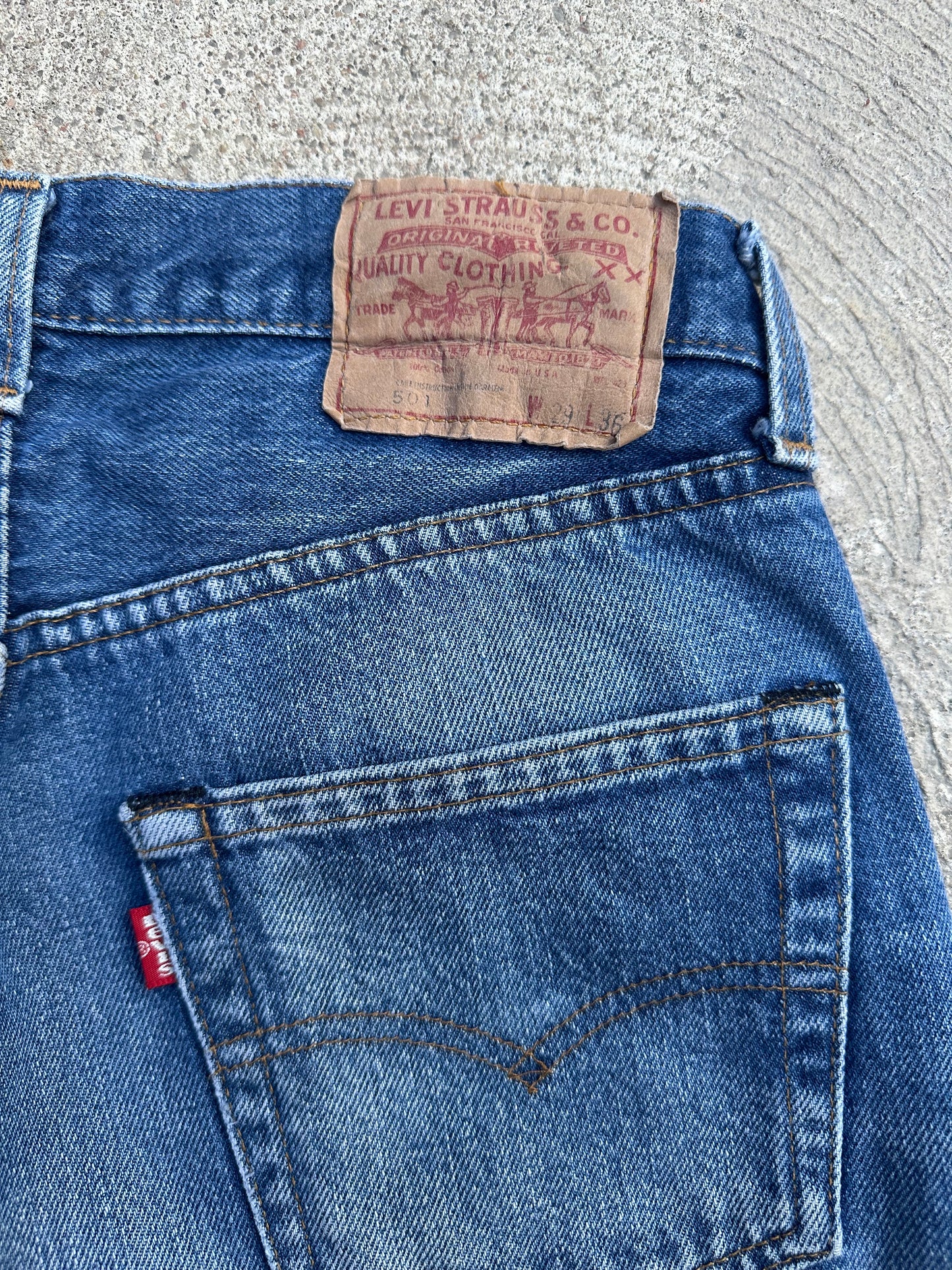 80’s Redline Selvedge Levi’s 501 Jeans (27x32 / Modern 25)