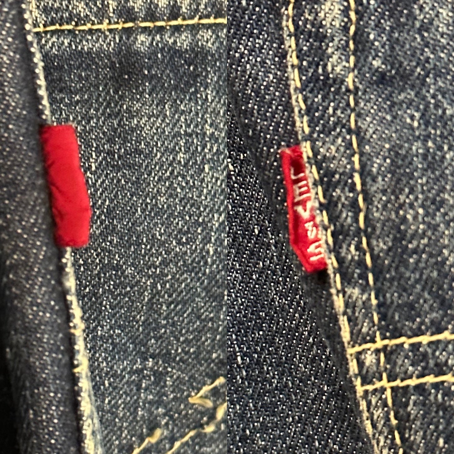 RARE 1947 LEVI’S ‘Big E’ 501XX Selvedge Redline Hidden Rivet USA Jeans (34x30)