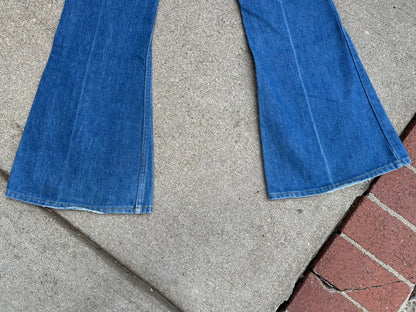 70’s Levi’s 784 Orange Tab Elephant Bell Bottom Denim Jeans USA (Women’s 26)