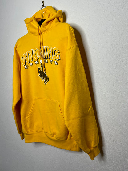 90’s Jerzees Wyoming Cowboys Hoodie (Unisex L)