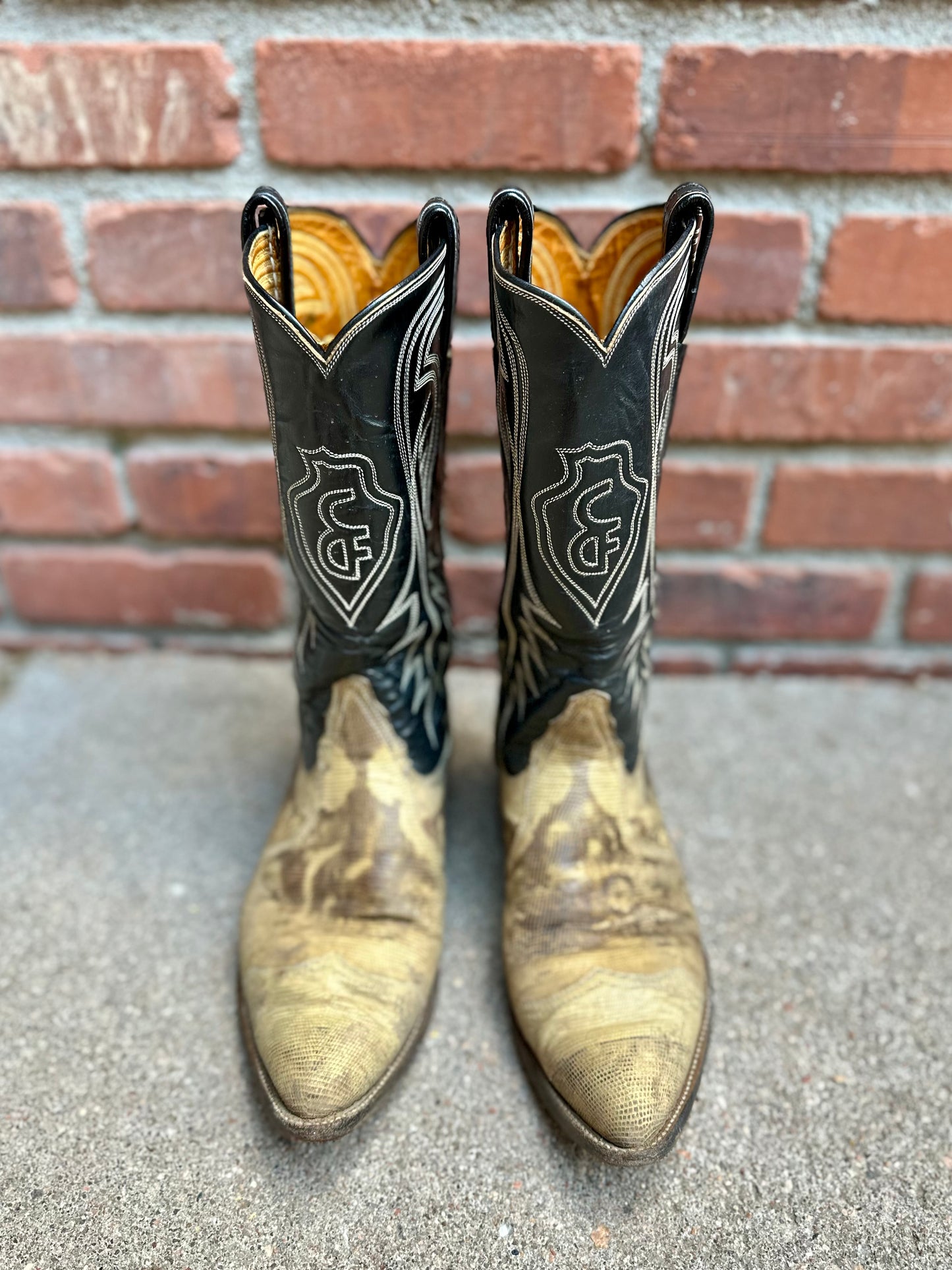 80’s Custom CFD Embroidered Tony Lama Exotic Cowboy Boots (Men’s 8.5/Women’s 10)