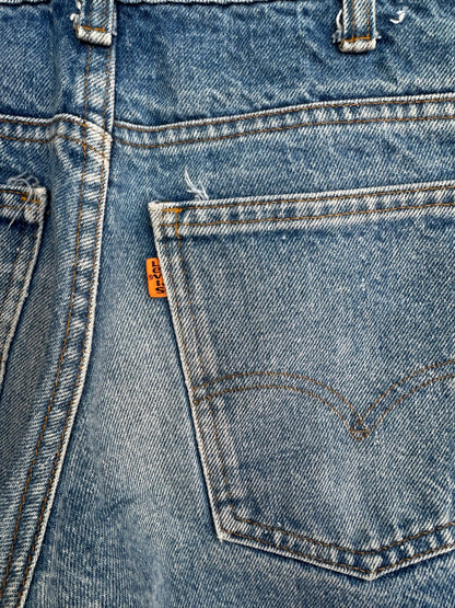 70’s Levi’s 684 Orange Tab Elephant Bell Bottom Denim Jeans USA (Women’s 26)