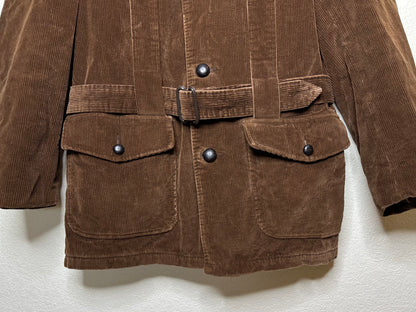 60’s Western Yoked Corduroy Norfolk Hunting Jacket (Unisex M/L)