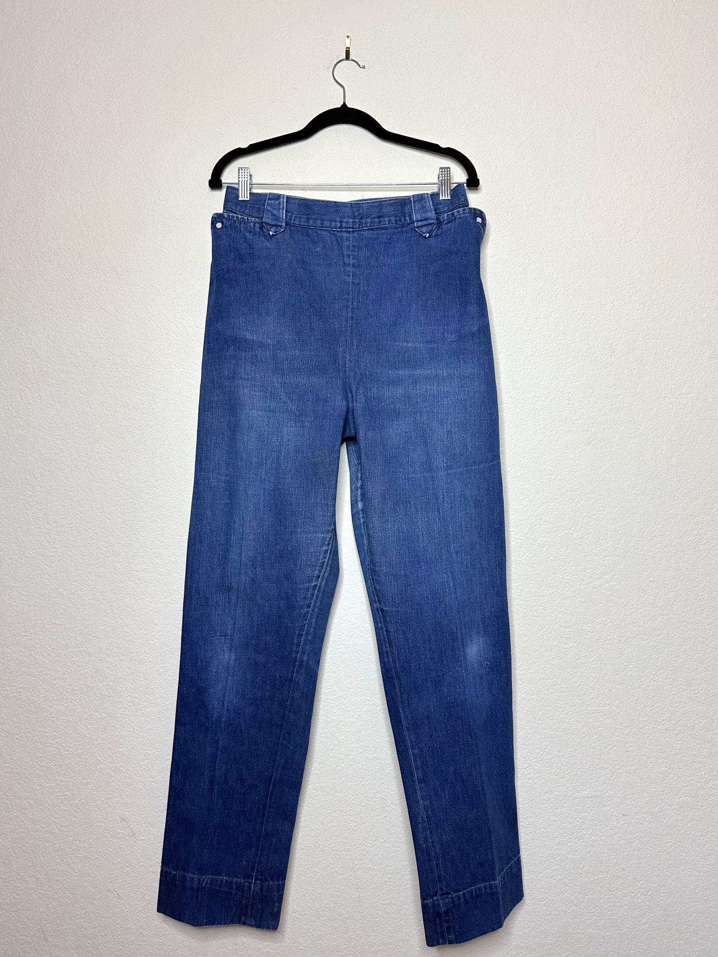 50’s LEVI’S Big E Side Zip Shorthorn Denim Pants (Women’s 34)