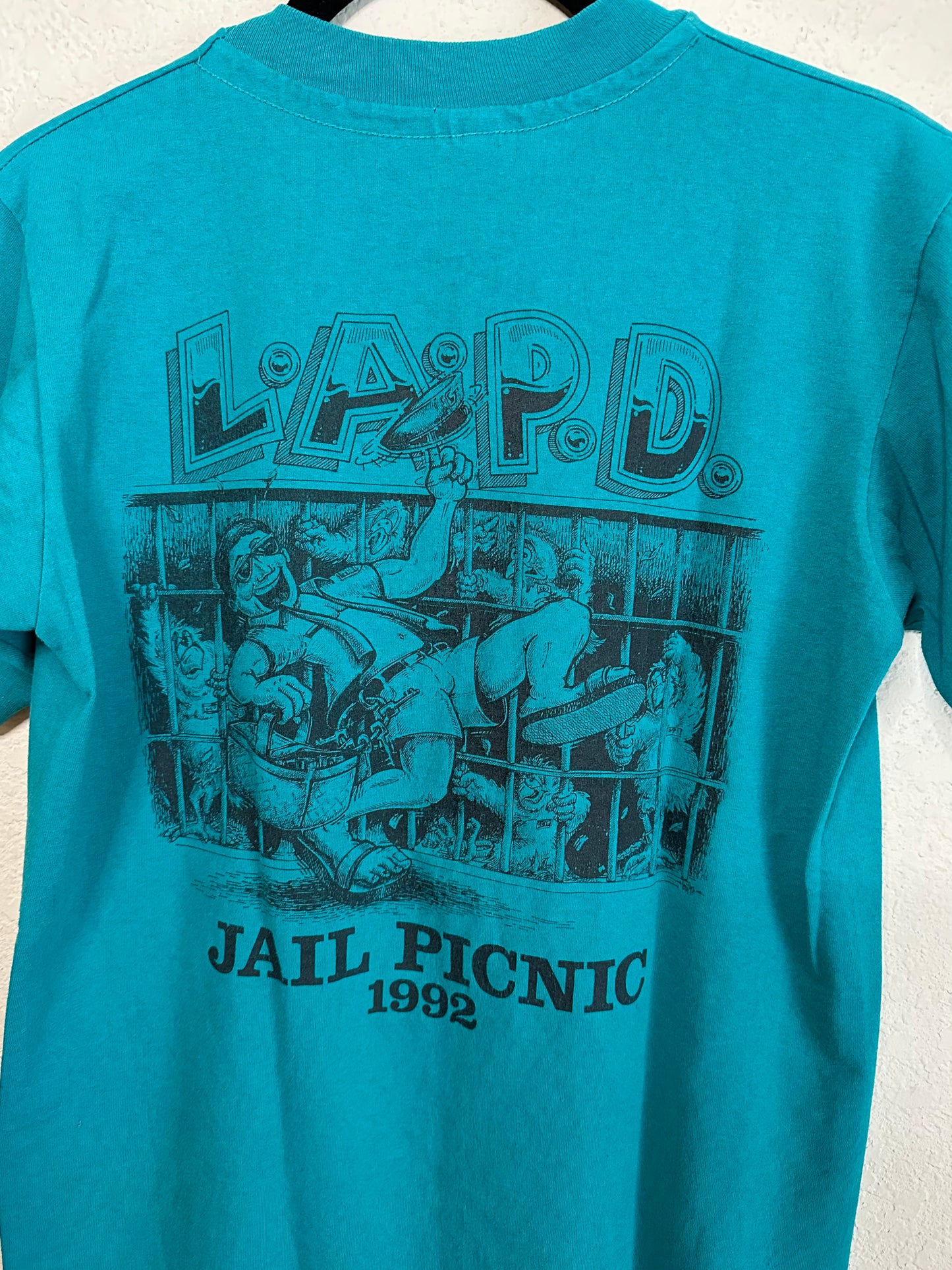 ‘92 LAPD Jail Picnic Single Stitch Employee Tee (Women’s S)