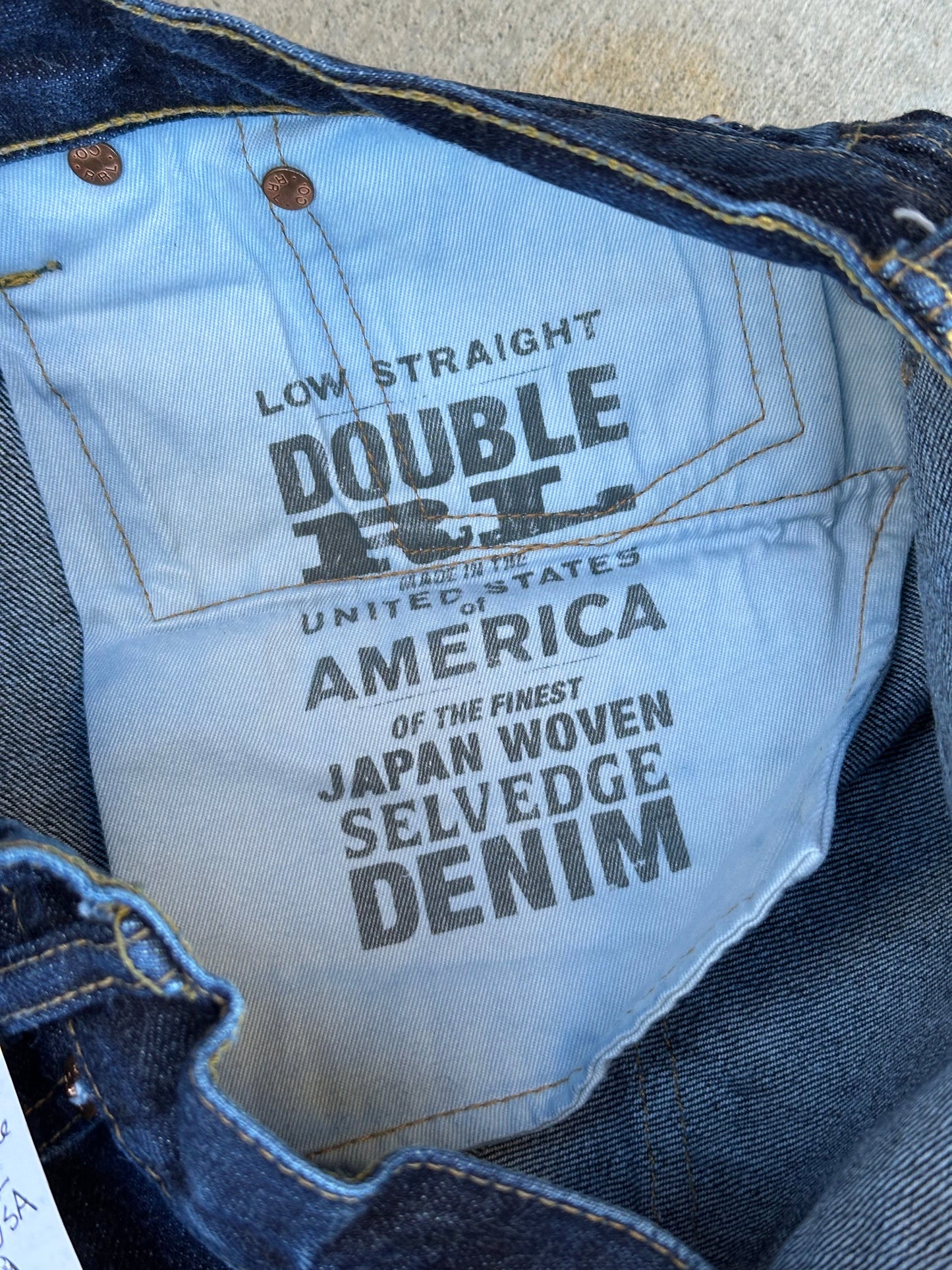 Double RL Japanese Woven Selvedge Denim Straight Leg Jeans