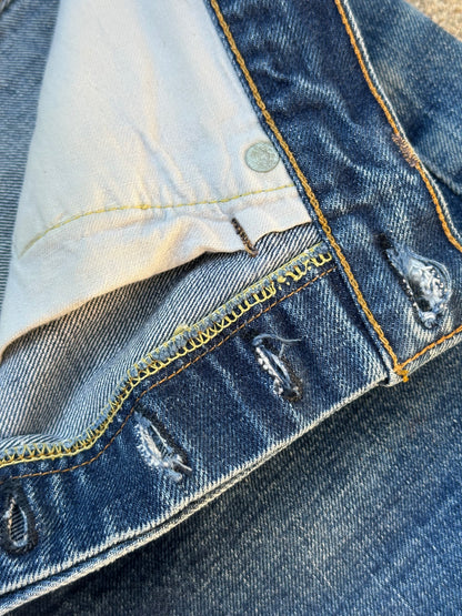 60’s LEVI’S BIG E Redline Selvedge Denim Cutoff Shorts (31” / Modern 29)