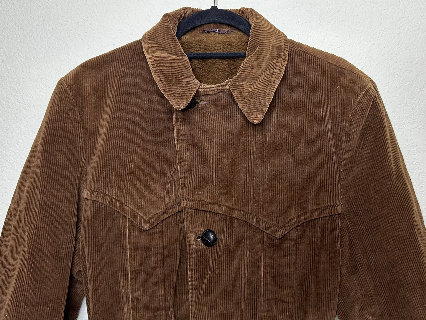 60’s Western Yoked Corduroy Norfolk Hunting Jacket (Unisex M/L)