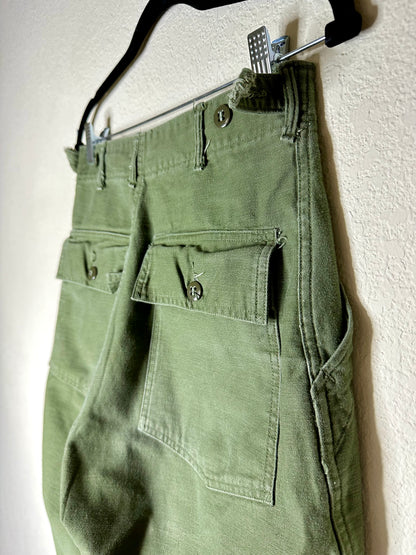 50’s US Army OG-107 Field Pants 1st Pattern (Unisex Small)