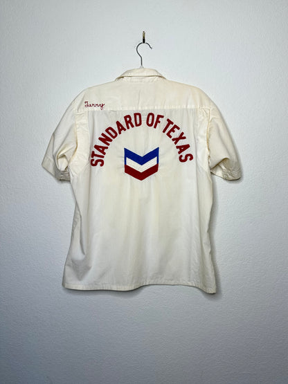 50’s Custom Standard of Texas Oil Chainstitch Pima Cotton Bowling Shirt (Unisex M)