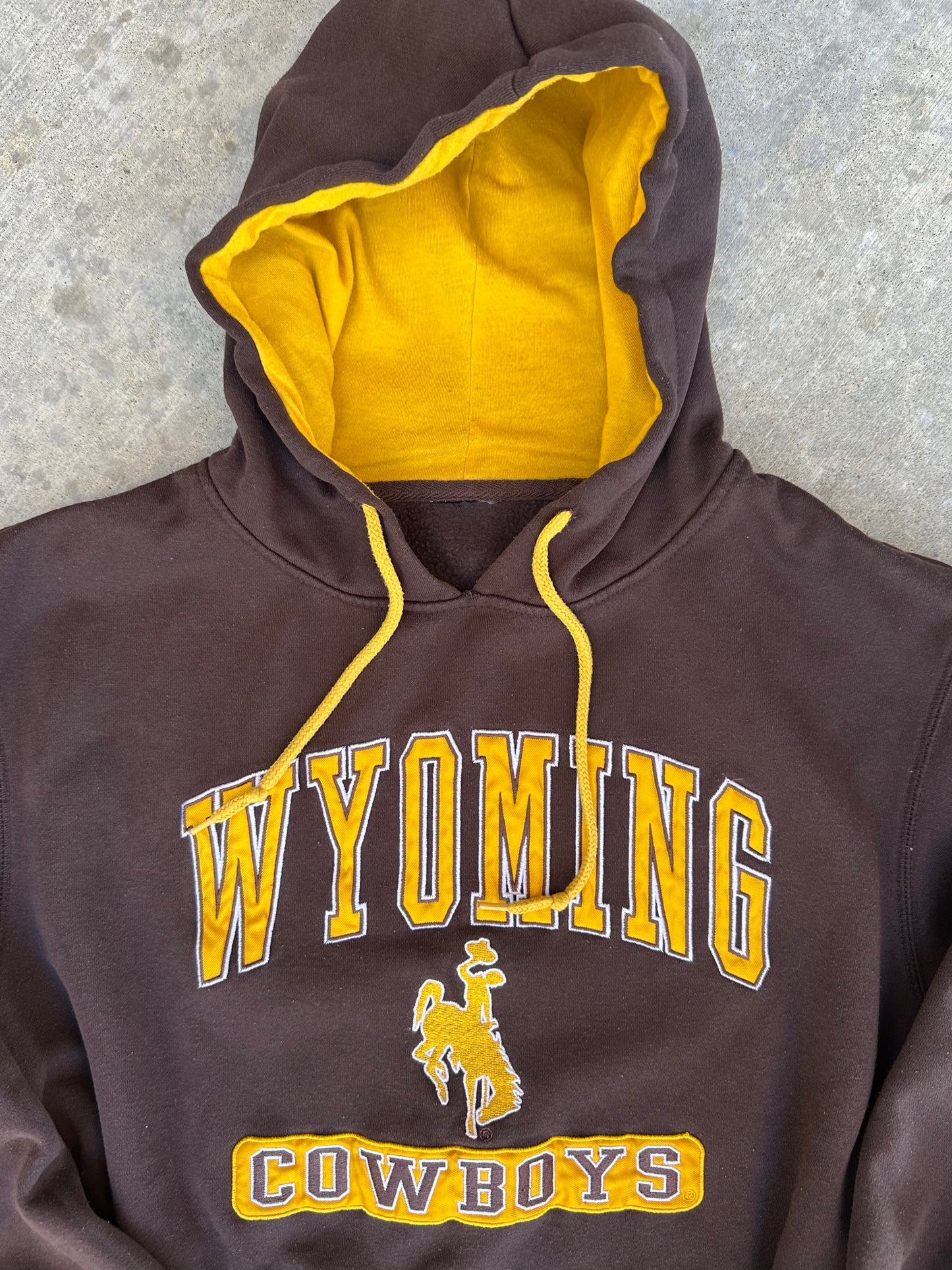 Wyoming Cowboys 2-Tone Hoodie (Unisex L)