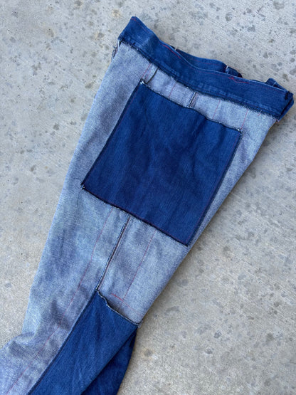 Rare 70’s Handmade Denim Motocross Racing Pants (34x30)