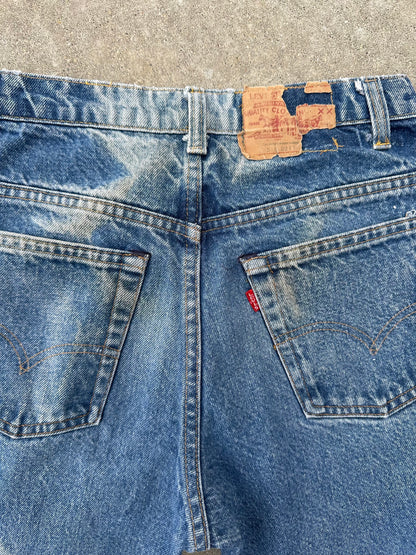 70’s Levi’s 517 Boot Cut #8 USA Jeans w/ Half Leg Fades (Men’s 28x33 / Women’s 26)