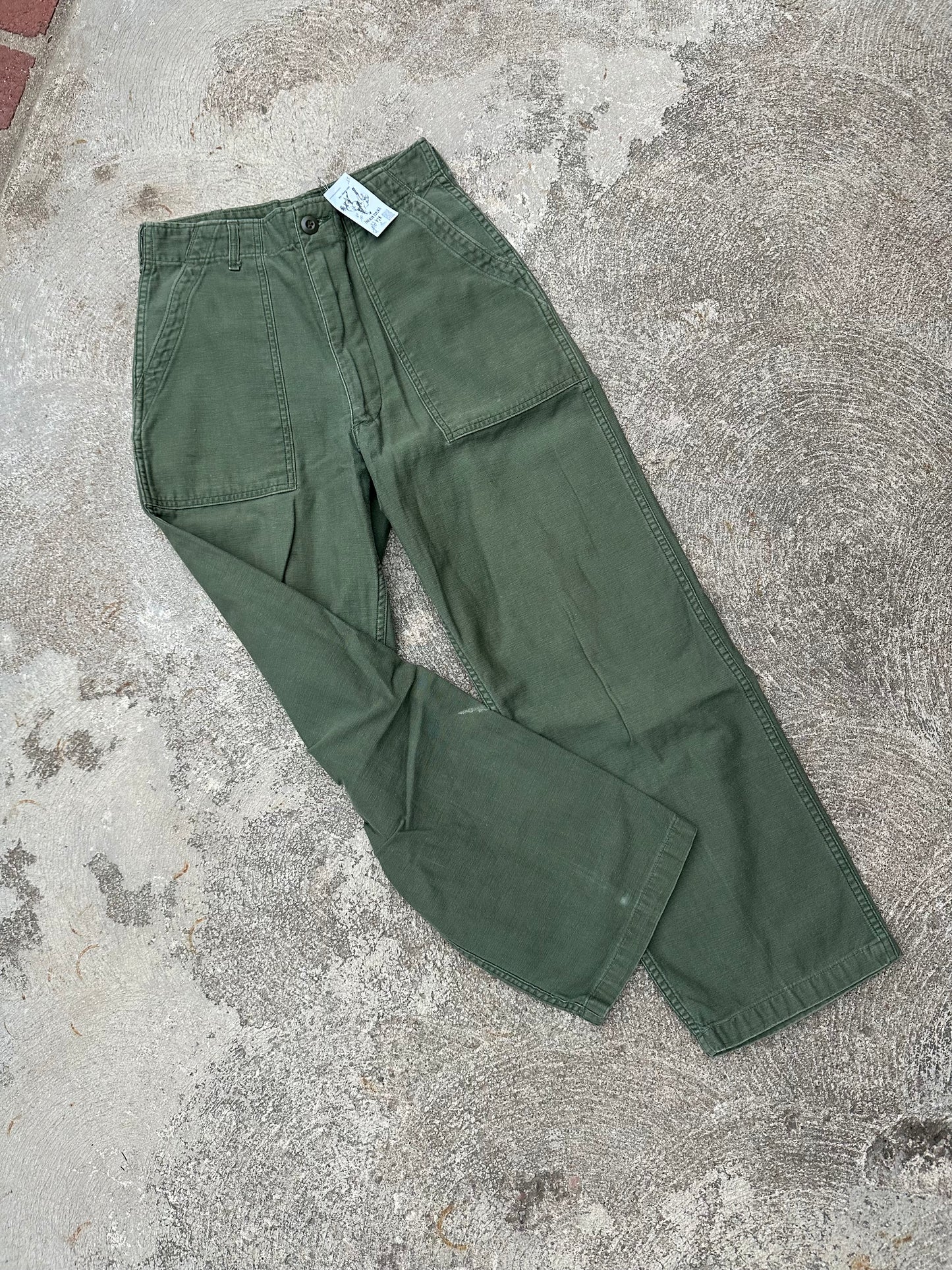 60’s US Military OG-107 Cotton Sateen Field Pants (27x28)