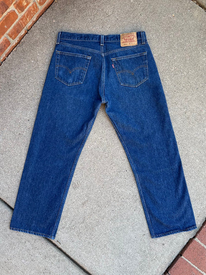 90’s Levi’s 501xx STF Raw Indigo Denim Jeans USA (Men’s 33x28 / Women’s 31)
