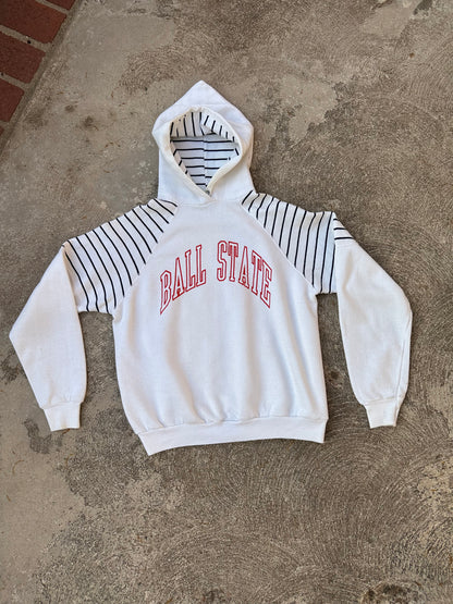 70’s Jansport Ball State University Stripe Super Soft Raglan Hoodie (Unisex S)