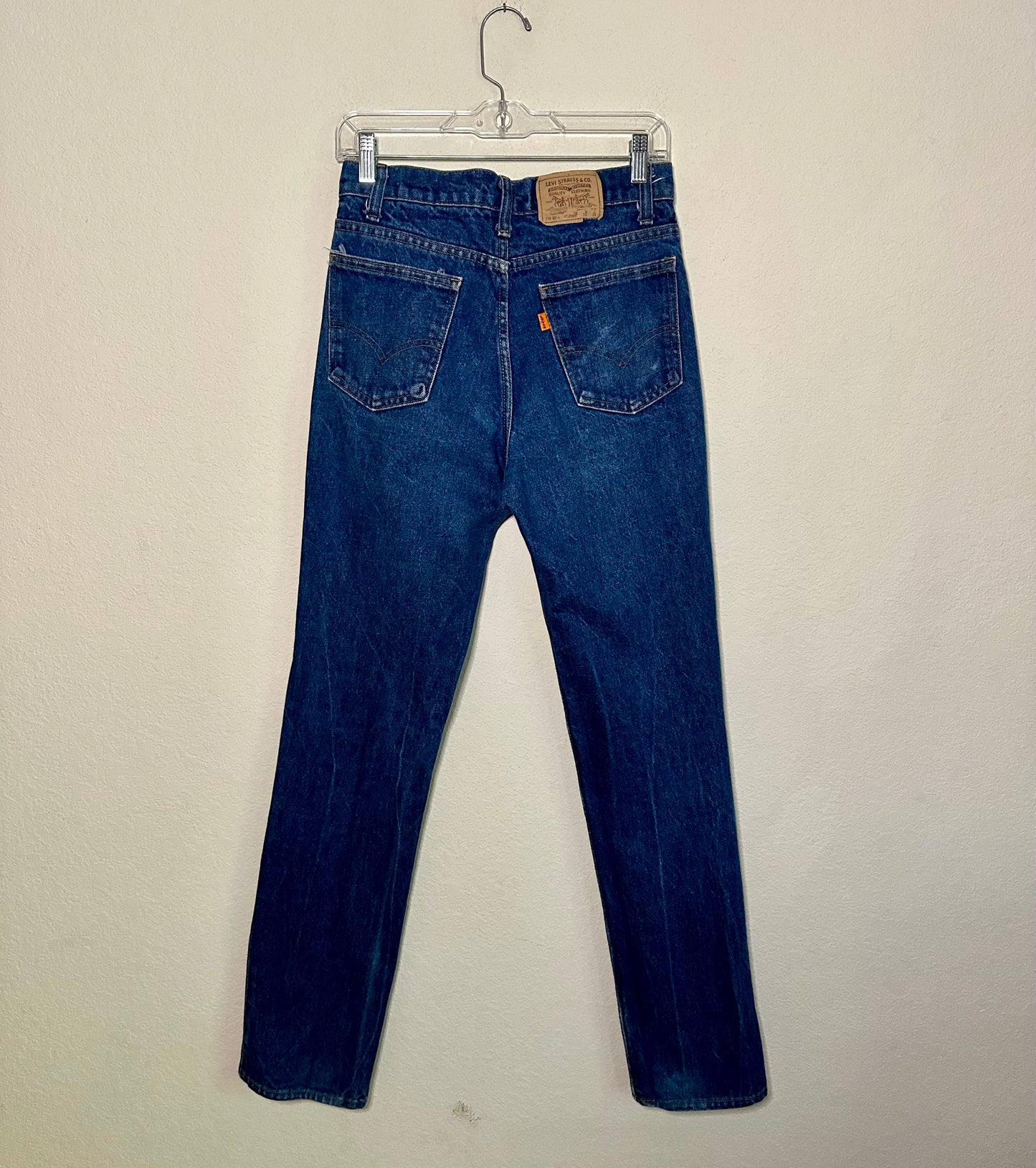 80’s Levi’s 719 Orange Tab Student Slim Straight Jeans (28x33 / Modern 2/4)