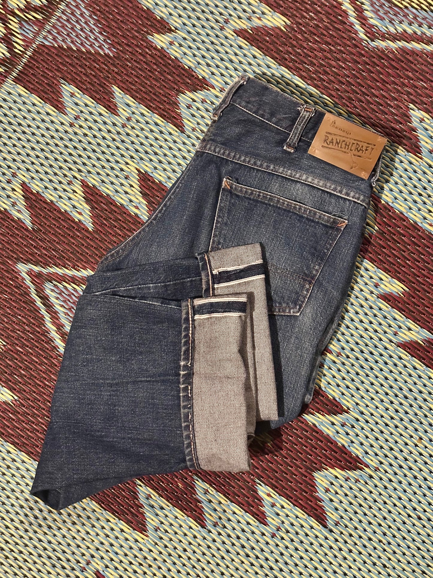 1960’s Ranchcraft Full Selvedge Western Jeans USA (33x31)