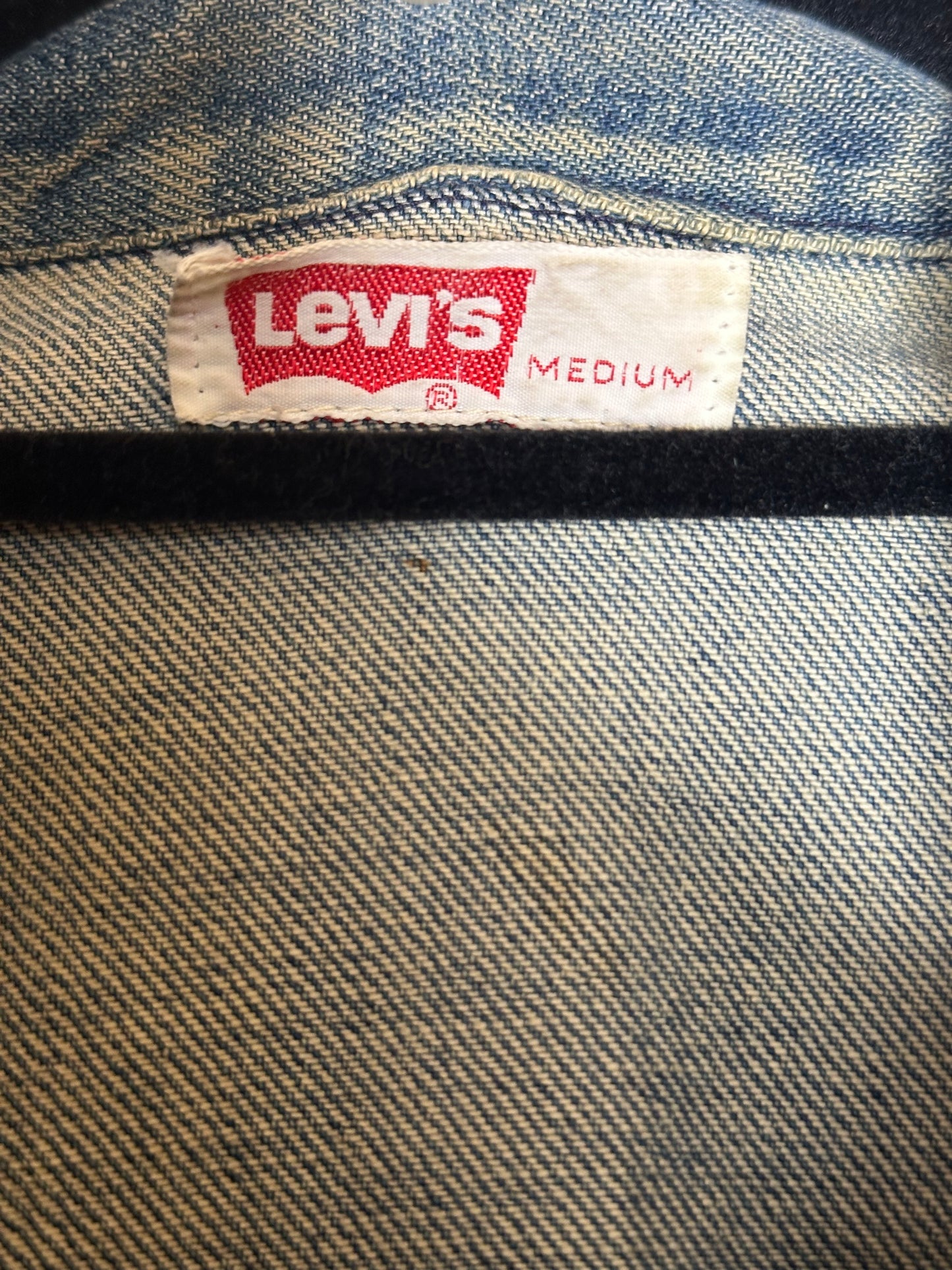 60’s LEVI’S “Big E” White Tab Denim Western Shirt Jacket (Men’s M / Women’s L)