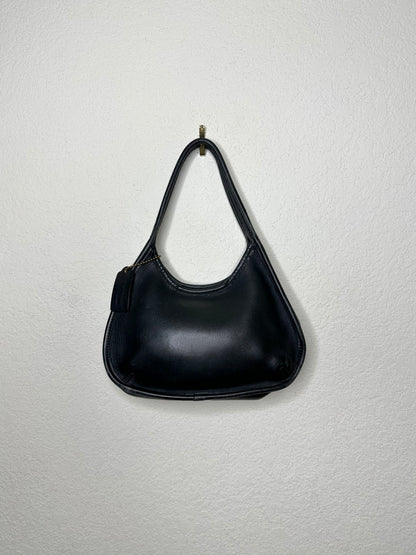 90’s COACH Black Leather Ergo Mini Satchel Bag USA