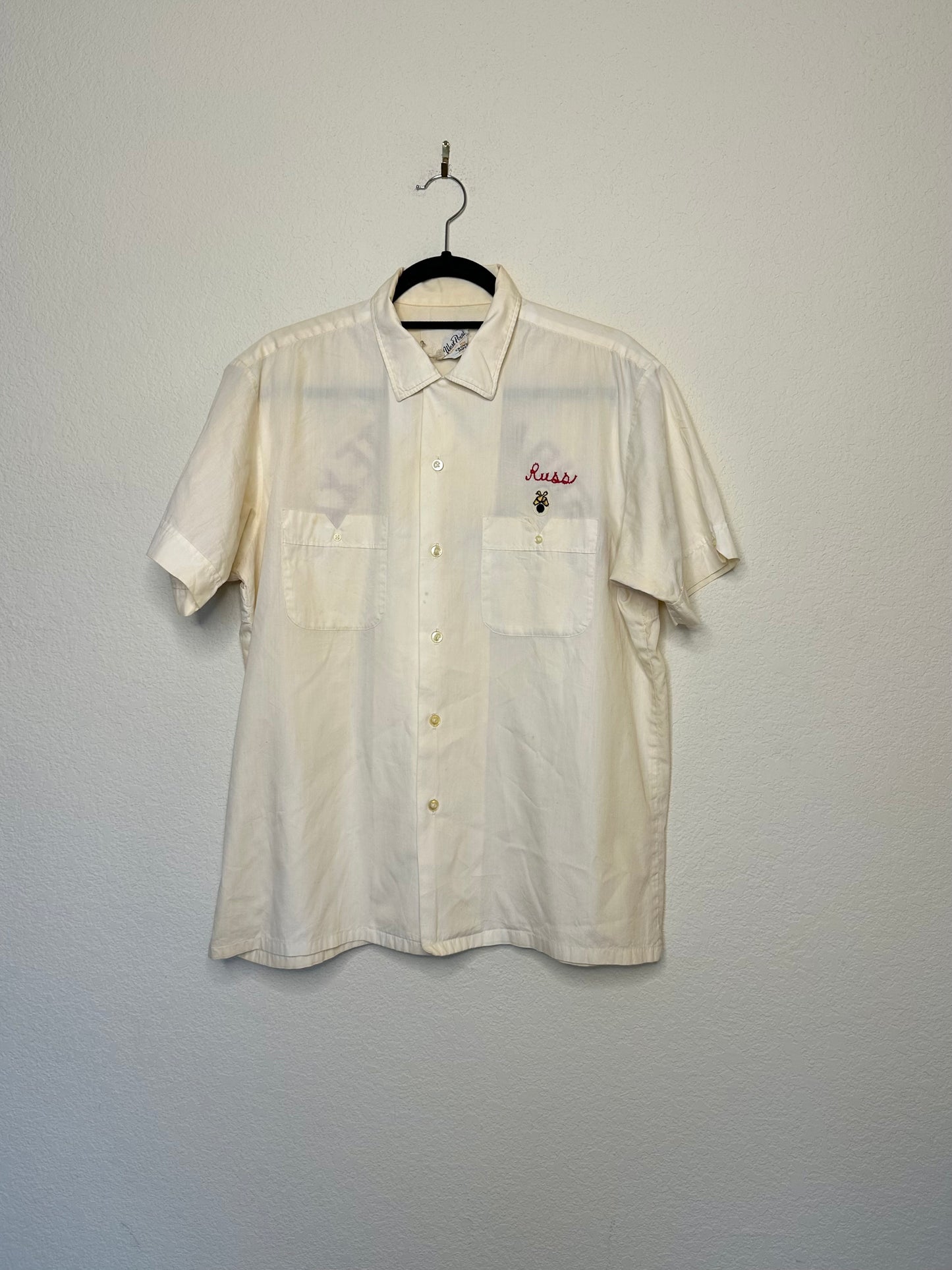 50’s Custom Standard of Texas Oil Chainstitch Pima Cotton Bowling Shirt (Unisex M)